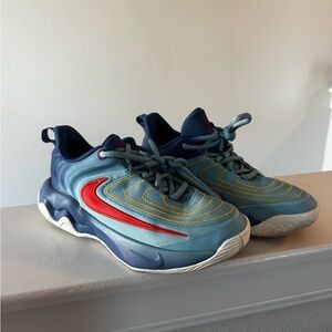 Nike Kids Blue basketball sneakers 3y